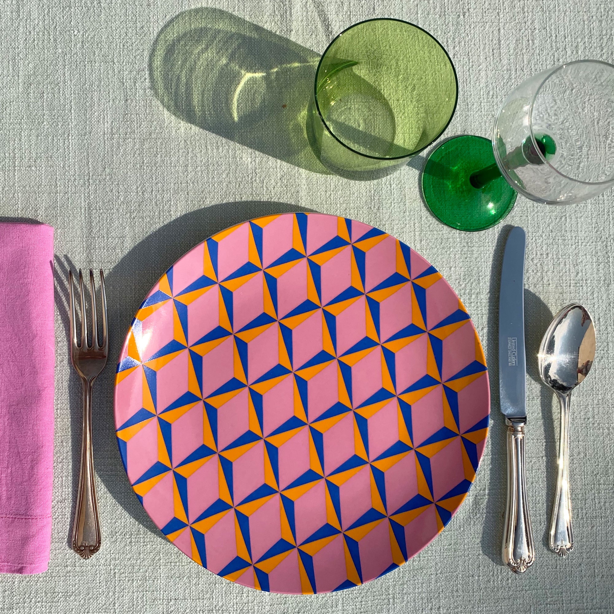 Retro Plate Pink