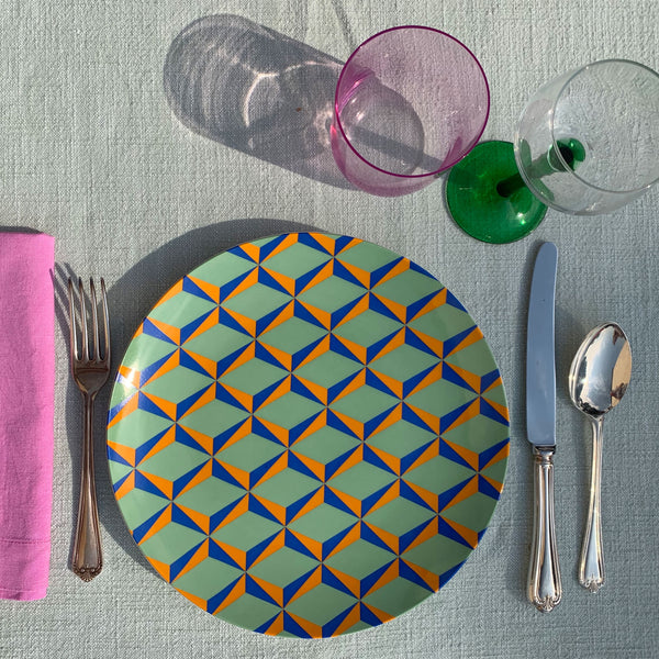 Retro Plate Green