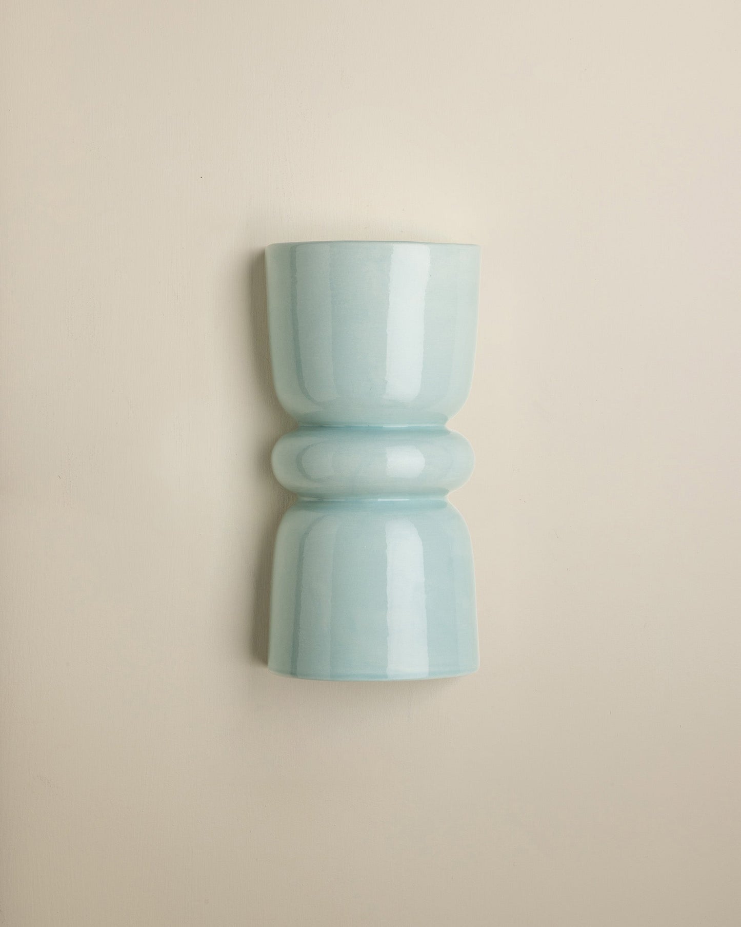 Redonda Up & Down Ceramic Wall Light, Dawn Blue