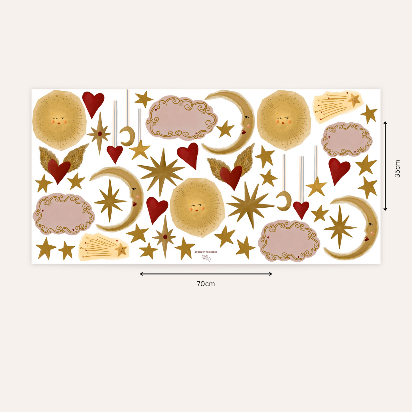"Celestial Dream" - Fabric Wall Stickers