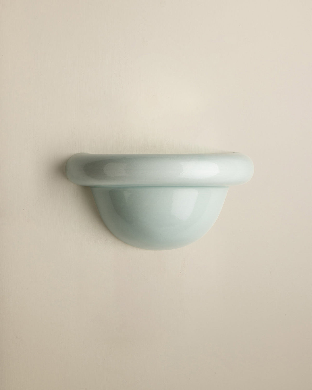 Redonda Uplight Ceramic Sconce Wall Light, Dawn Blue