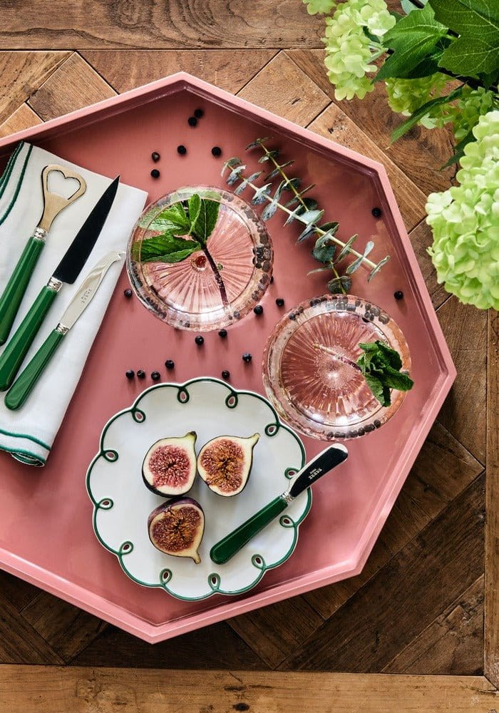 Ursula's Favourite Medium Octagon Tray - Pink - Casa by Josephine Jenno