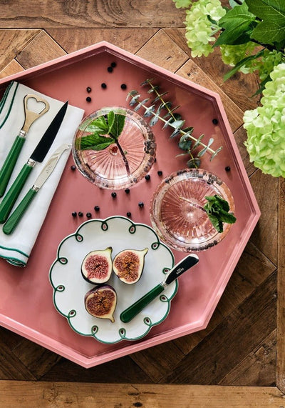 Ursula's Favourite Medium Octagon Tray - Pink - Casa by Josephine Jenno