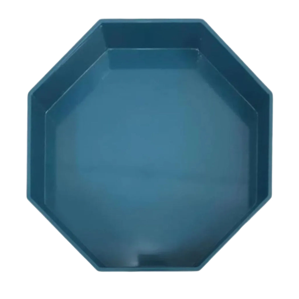 Ursula's Favourite Small Octagon Tray - Lagoon - Casa by Josephine Jenno
