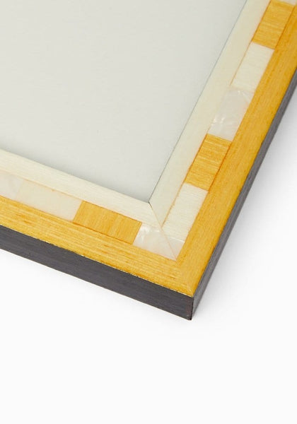 Valduga Marquetry Yellow Frame, 6x4"
