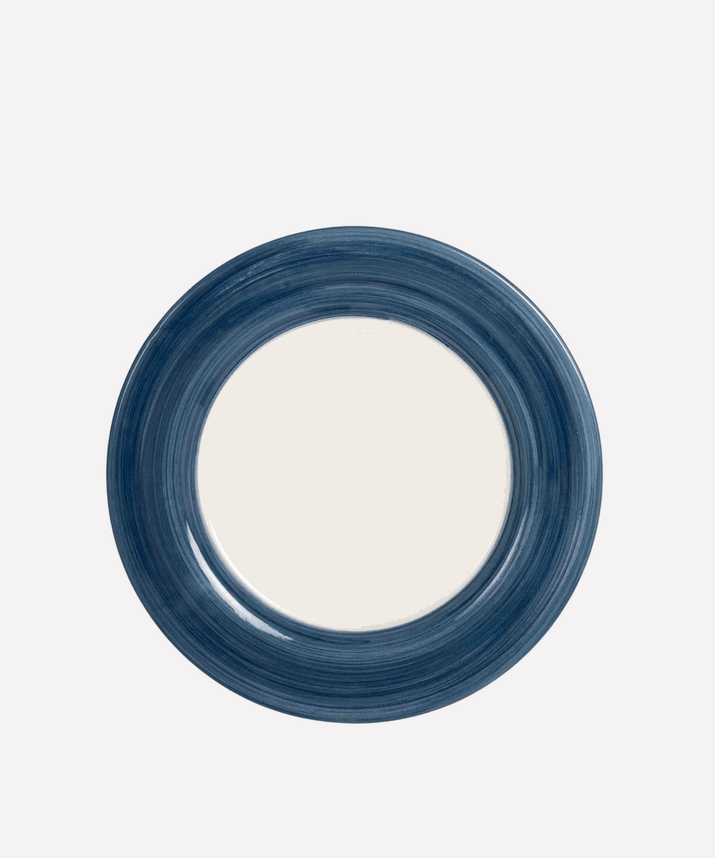 Classic Blue Hand-Painted Dinner Plate - Set of 4