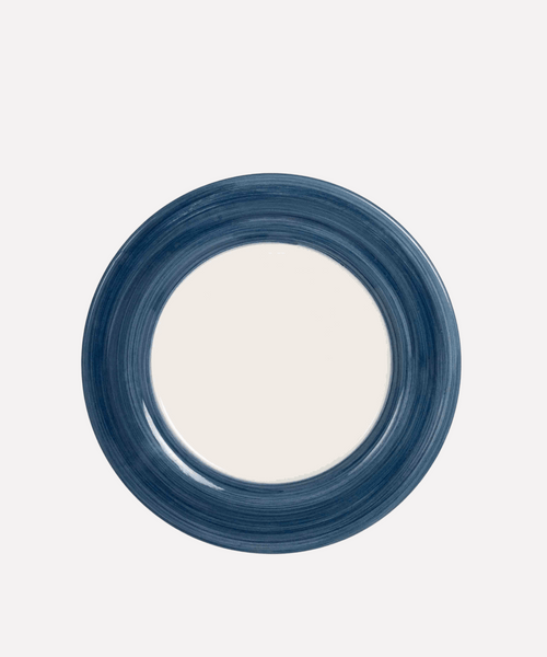 Classic Blue Hand-Painted Dinner Plate - Set of 4