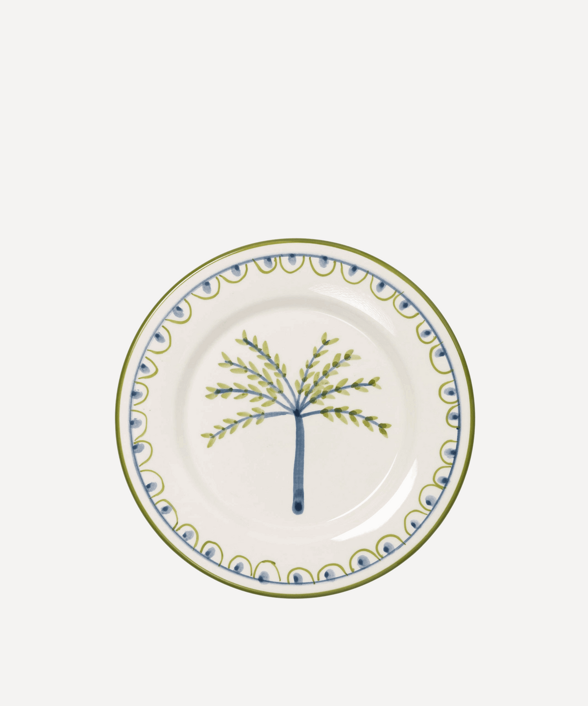 Coqueiro Hand-Painted Salad Plate - Set of 4