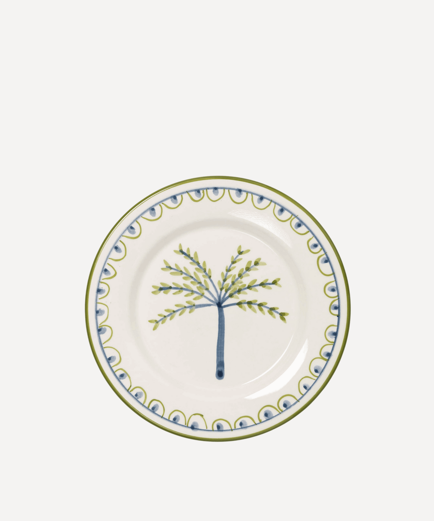 Coqueiro Hand-Painted Salad Plate - Set of 4