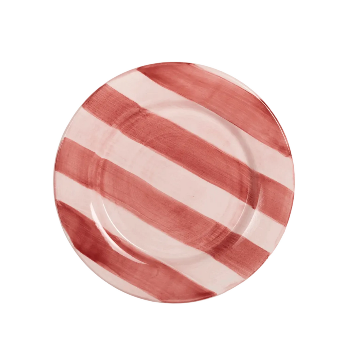 Stripes Hand Painted Dinner Plate - Set of 4