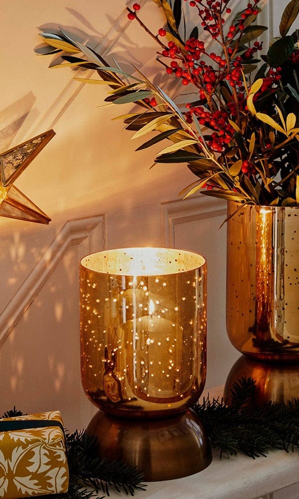 Indoor Regency Metalic Tiered Vase Gold