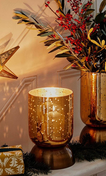 Indoor Regency Metalic Tiered Vase Gold
