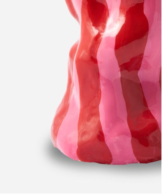 Valentine’s Candy Stripe Vase