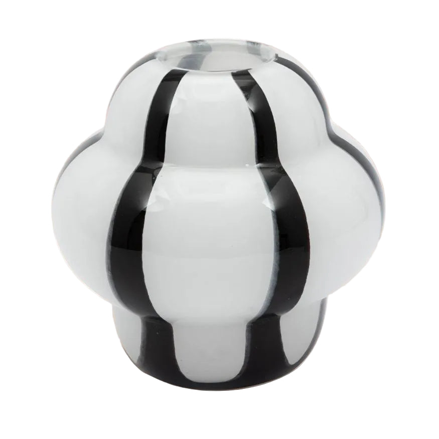 Vases Amelia Zebra Black and White Striped Vase