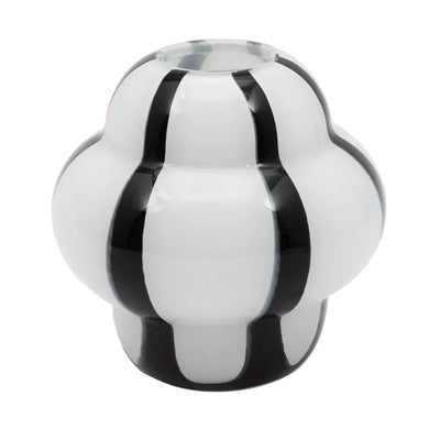 Vases Amelia Zebra Black and White Striped Vase