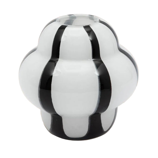 Vases Amelia Zebra Black and White Striped Vase
