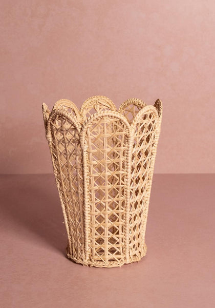 Vases Atlántico Iraca Scallop Vase, Natural - Set of 2