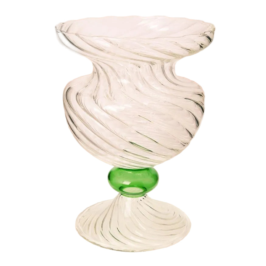 Vases Green Globe Murano Vase Cleo Wave