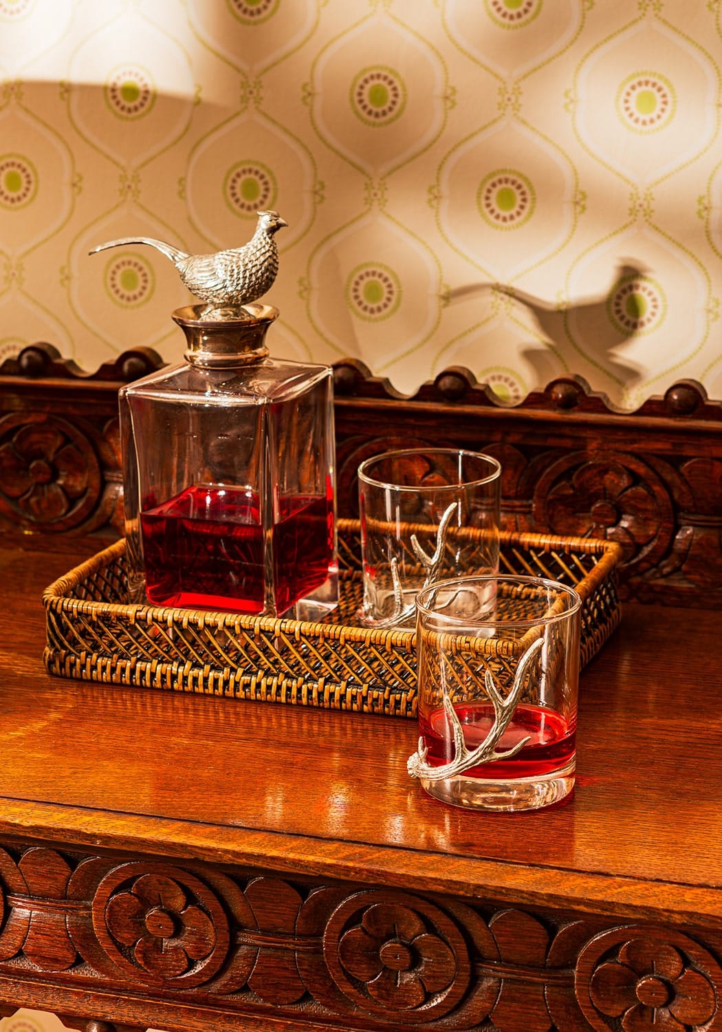 Silver Crest Crystal Decanter