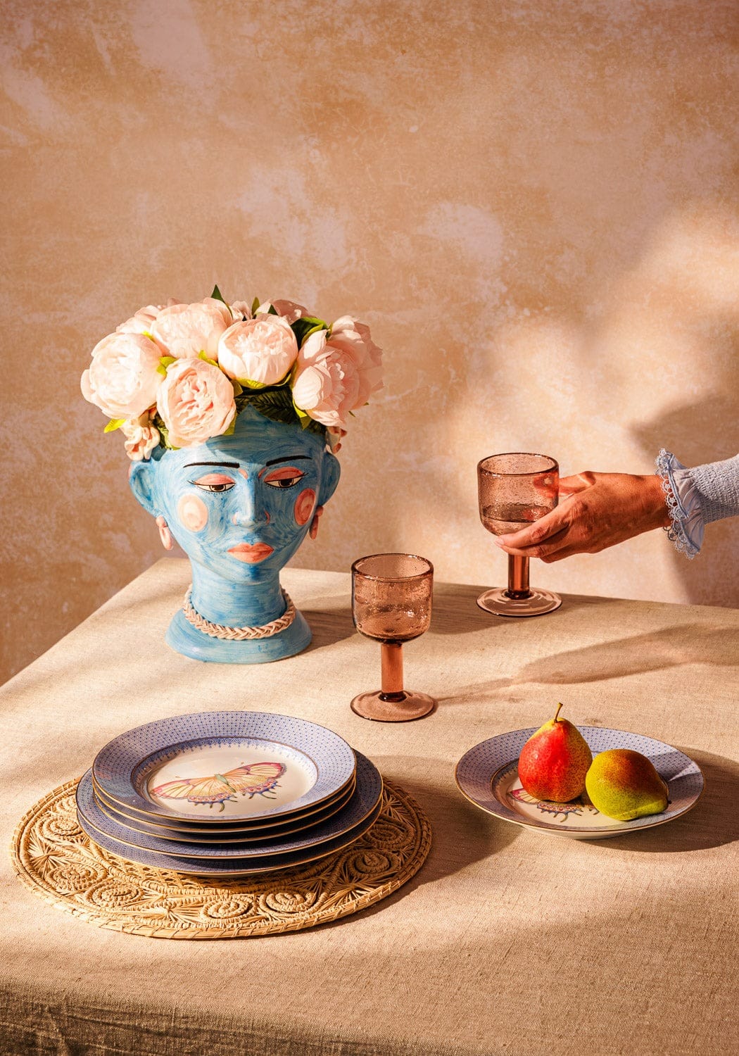 Vases Testa Di Moro Head - Turquoise Times (Not the White Lotus Kind) Bust Statue