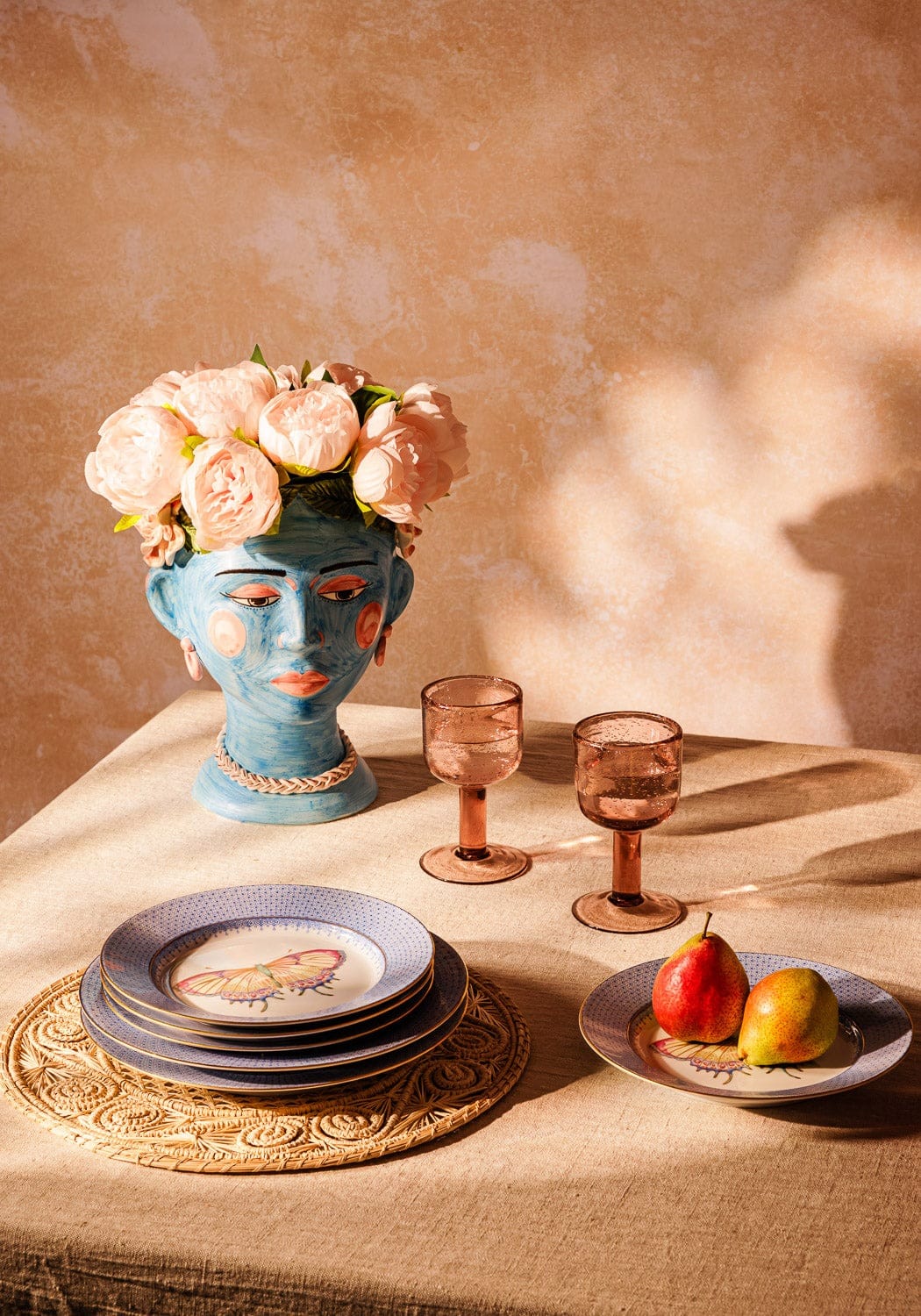 Vases Testa Di Moro Head - Turquoise Times (Not the White Lotus Kind) Bust Statue