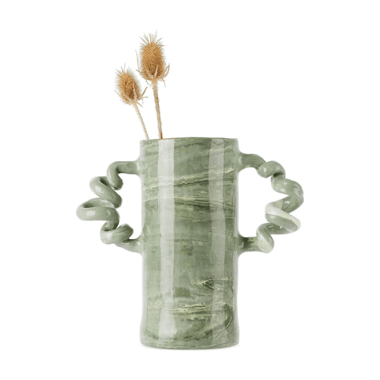 Marbles Green Wiggle Vase