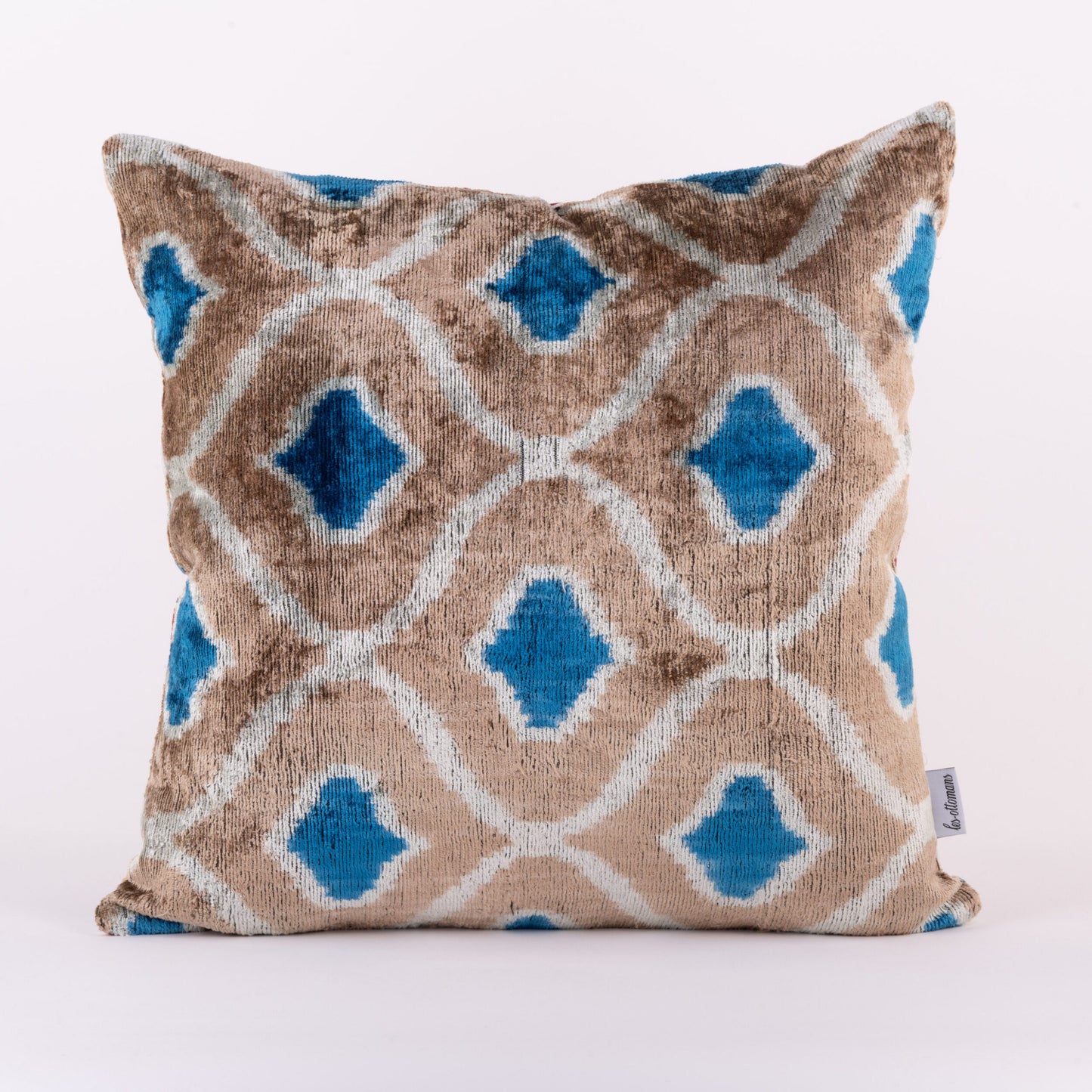 Ikat Silk Velvet Cushion