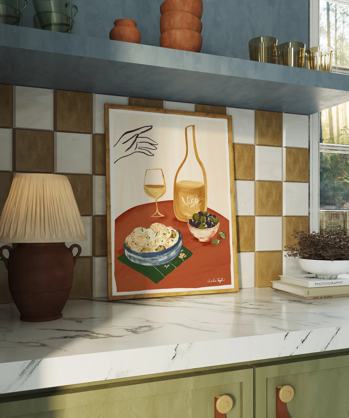 Wine and Crisps' Print