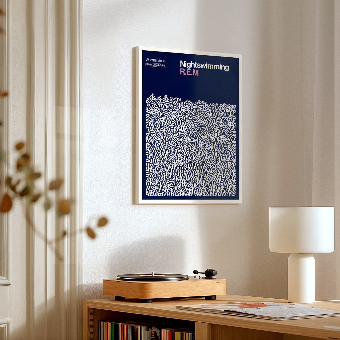 Nightswimming - REM - Song Lyric Print