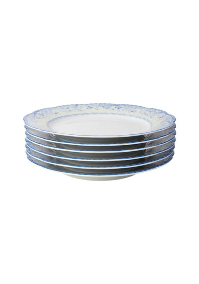 Virginia Blue and White Dinner Plates - Set of 4 - Casa by Josephine Jenno