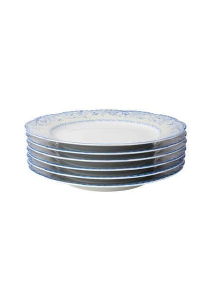 Virginia Blue and White Dinner Plates - Set of 4 - Casa by Josephine Jenno