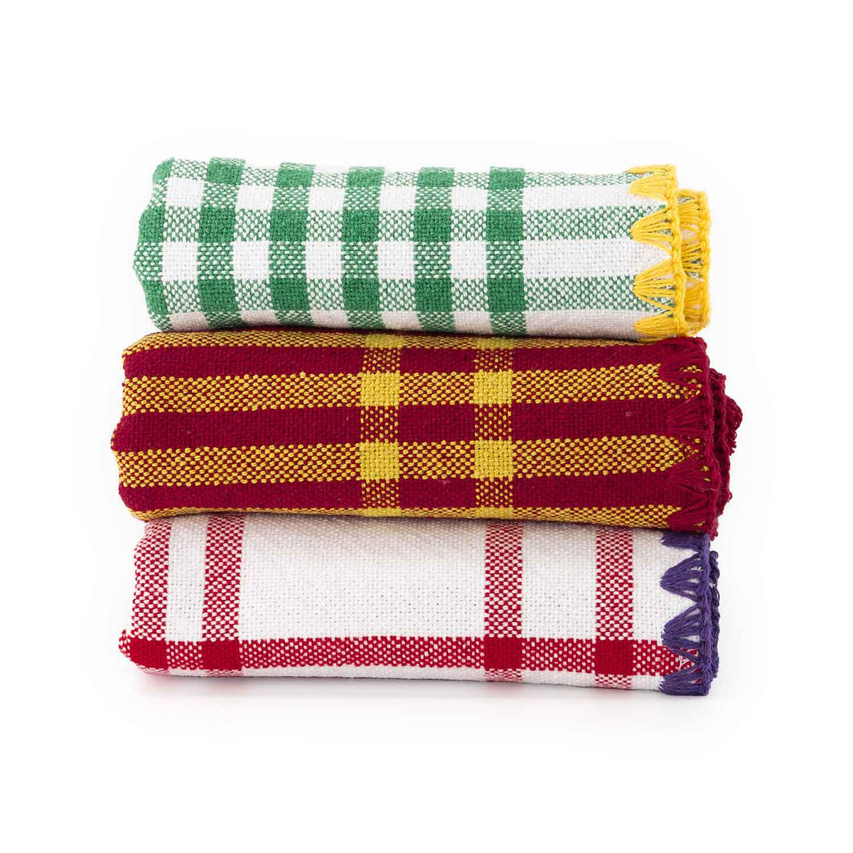 Bordeaux and Yellow Trattoria Set of Two Napkins