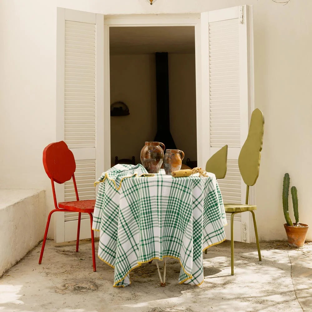 Green and Yellow Trattoria Set of Two Napkins