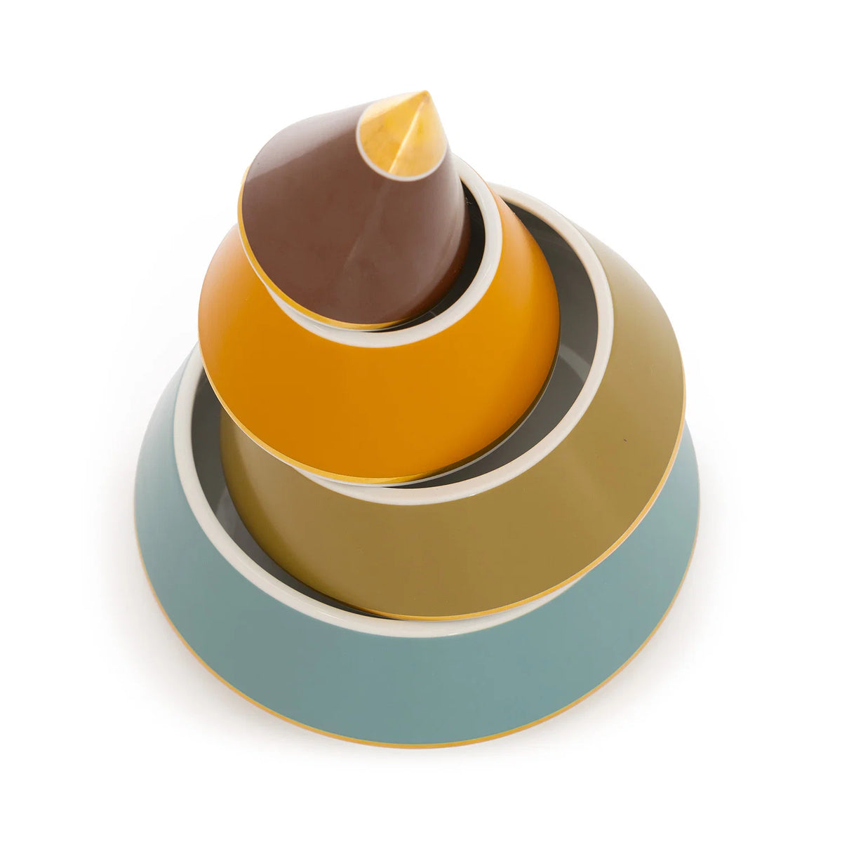 Pyramid Porcelain Jewelry Box