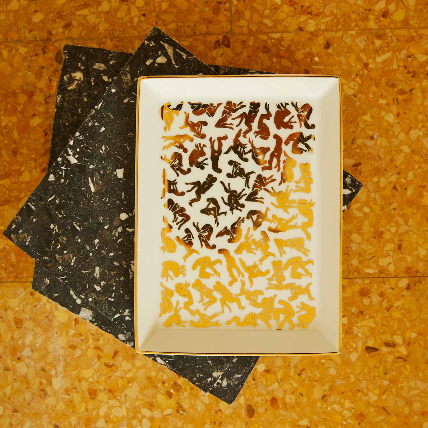 Porcelain Gold Kamo Sutra Tray