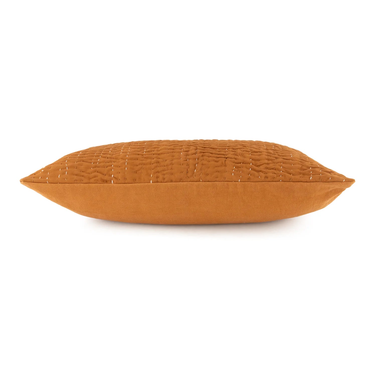Copper Brown Botanical Cotton Pillow Cover
