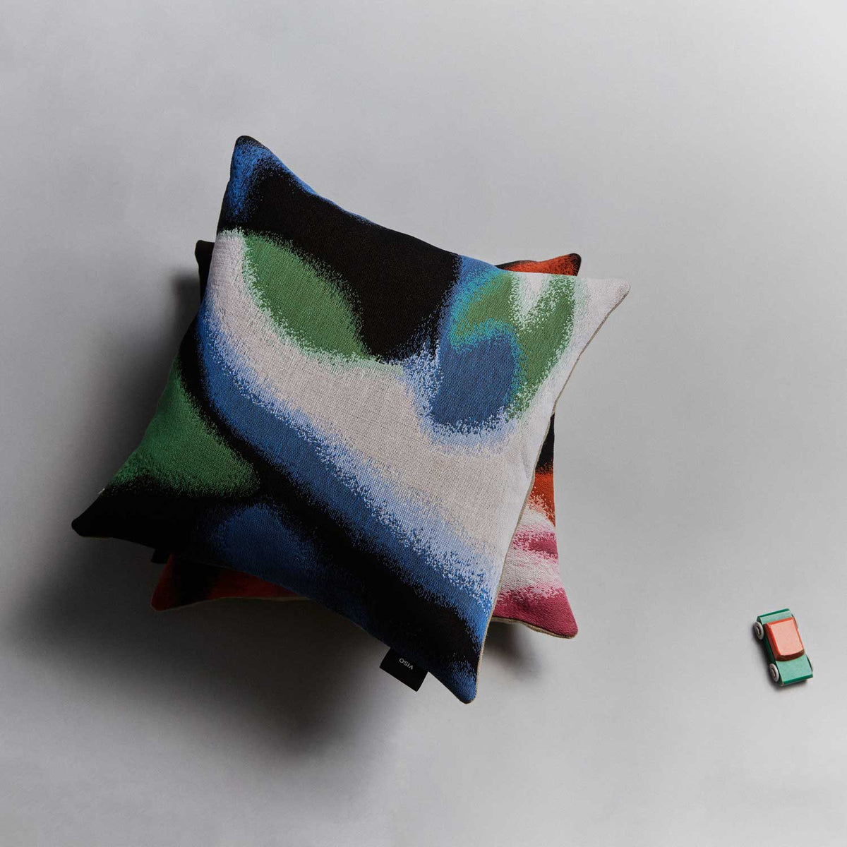 Blue and green Tapestry Pillow Cover