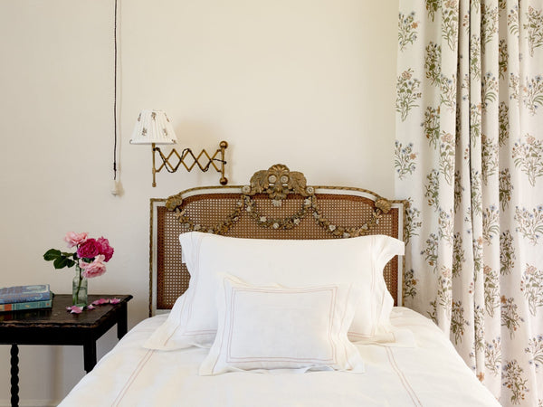 Boudoir Pillow with Hemstitch in Coral