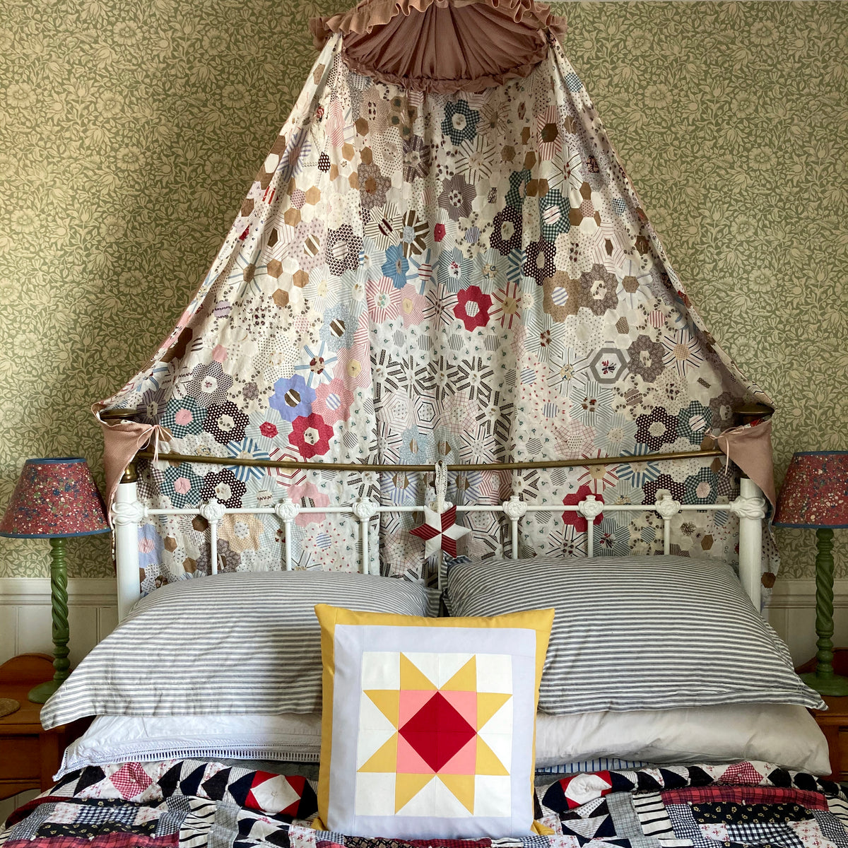 Warm Hearth Patchwork Cushion
