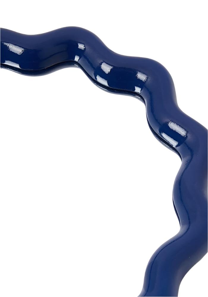 Wavey Mirror in Blue Oval - Casa by Josephine Jenno