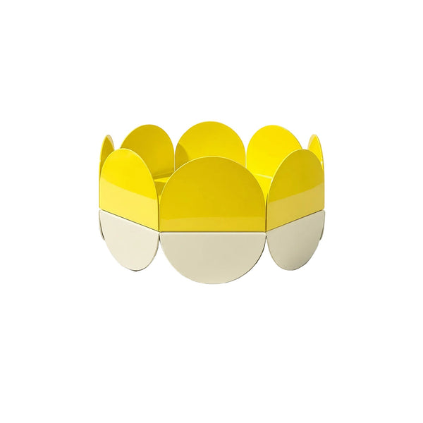 Yellow Wave Bowl - Large Fruit Basket