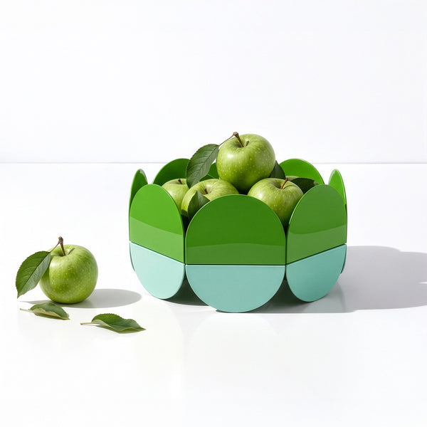 Green Wave Bowl - Large Fruit Basket