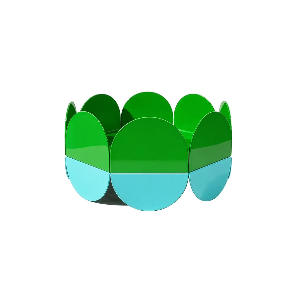Green Wave Bowl - Large Fruit Basket