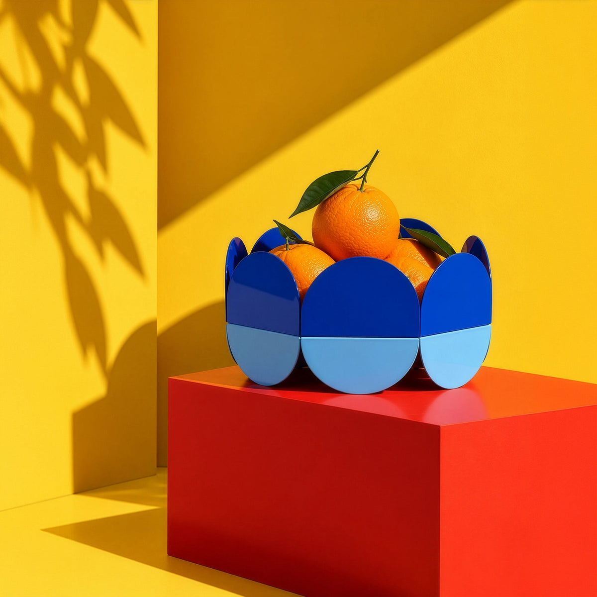 Blue Wave Bowl - Large Fruit Basket