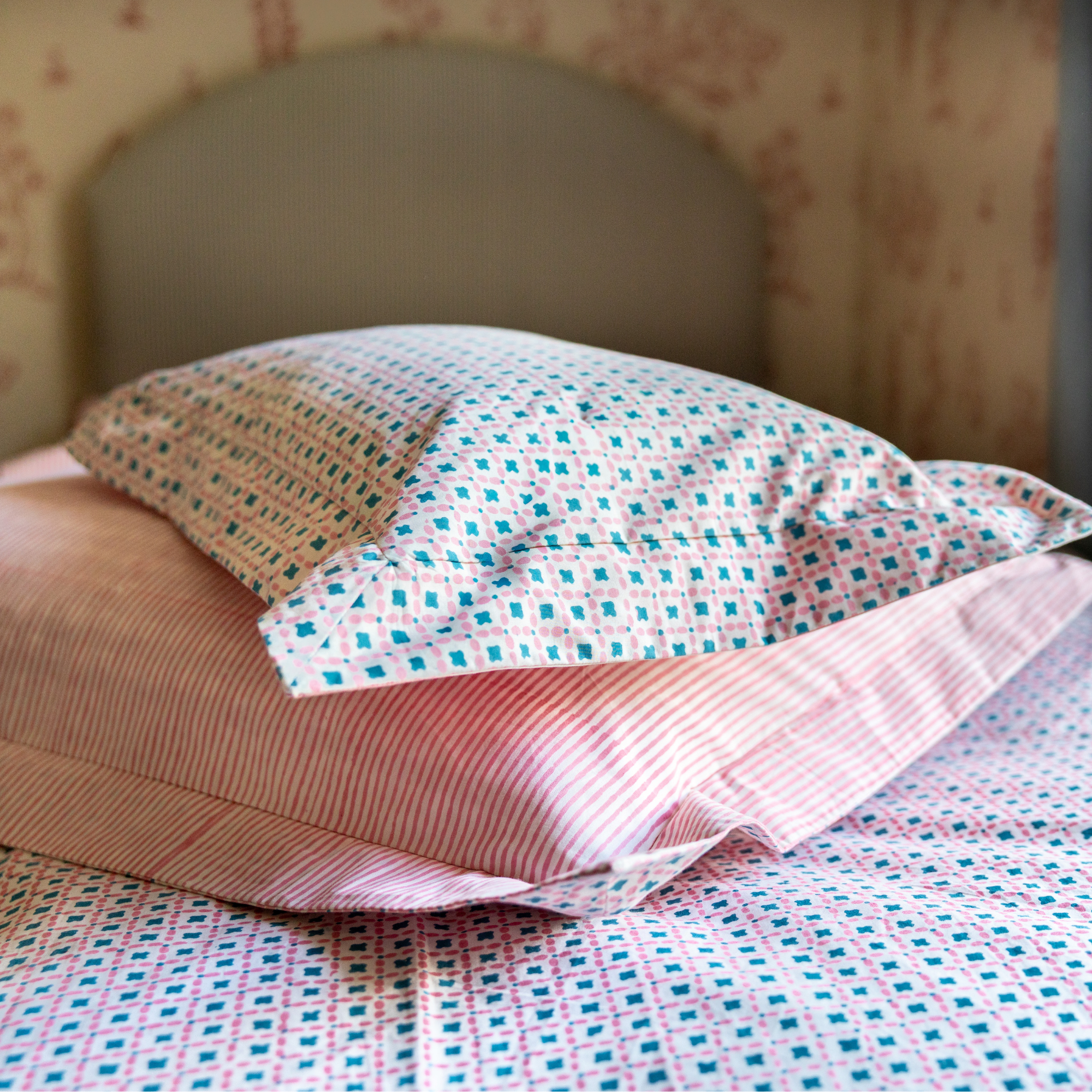 Pink Criss Cross Baby / Boudoir Pillowcase