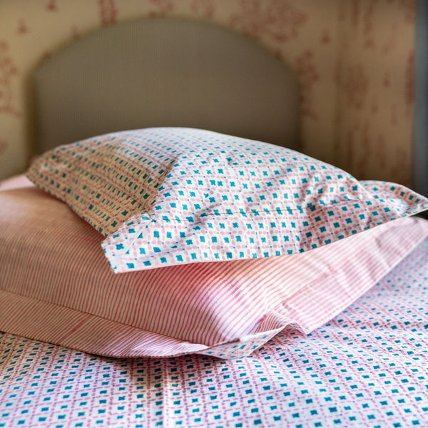 Pink Criss Cross Baby / Boudoir Pillowcase