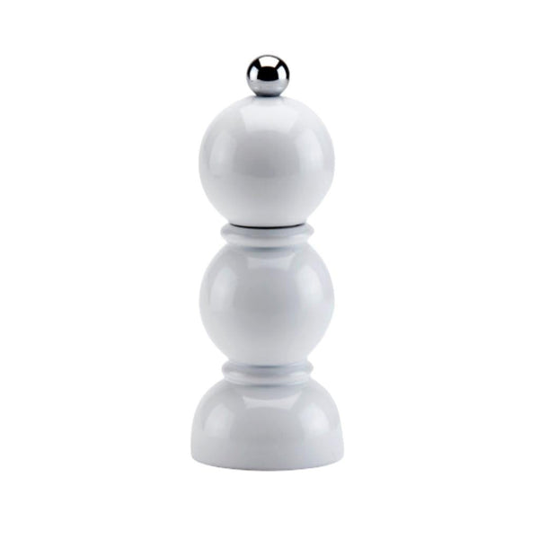 White Mini Bob Salt or Pepper Mill - Addison Ross Ltd UK