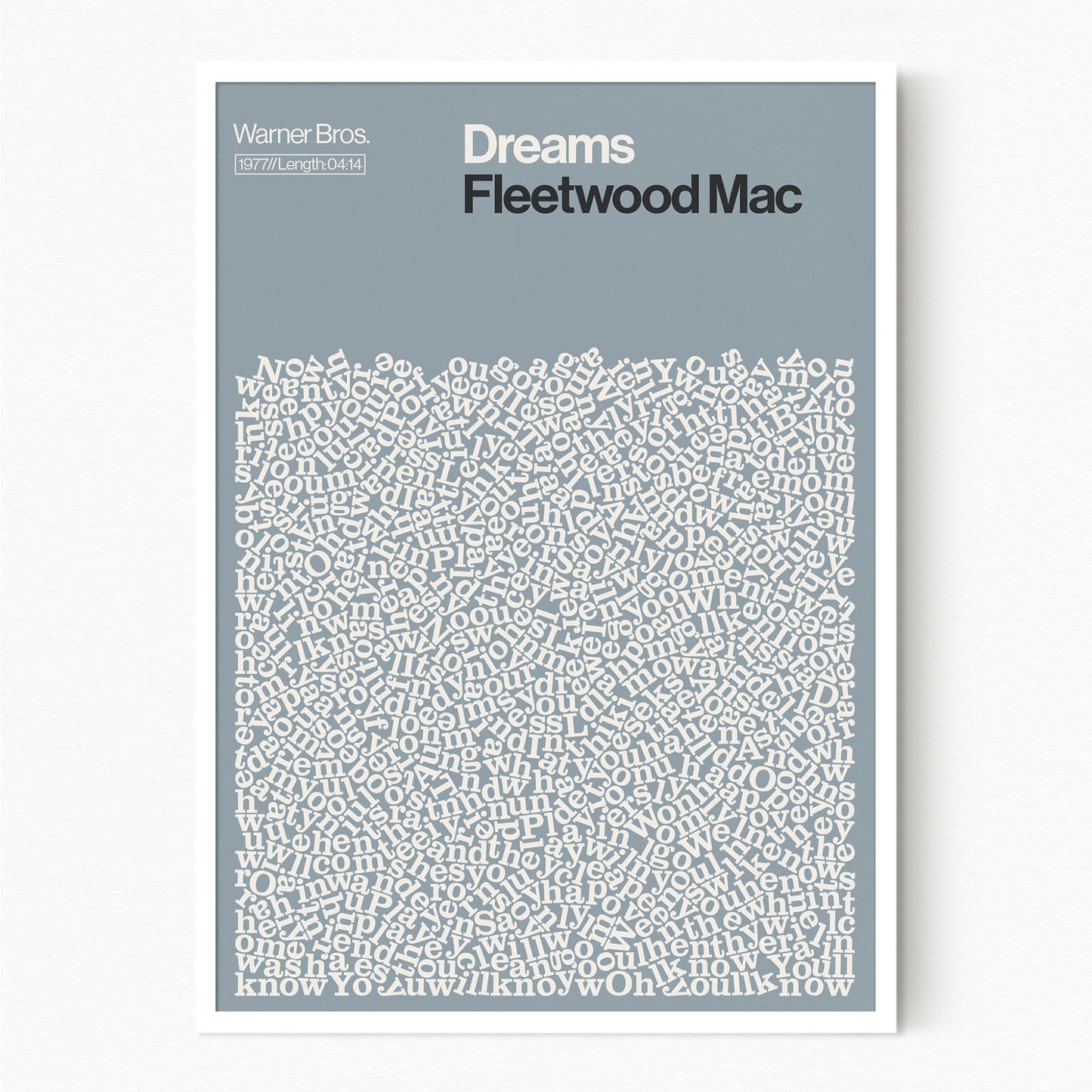 Dreams - Fleetwood Mac - Song lyric print