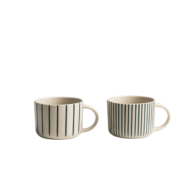 Yarrow Mug - Brushed Sea Green - Medium (Set of 2)