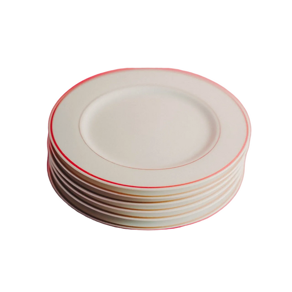 White Plates With Golden Rim
